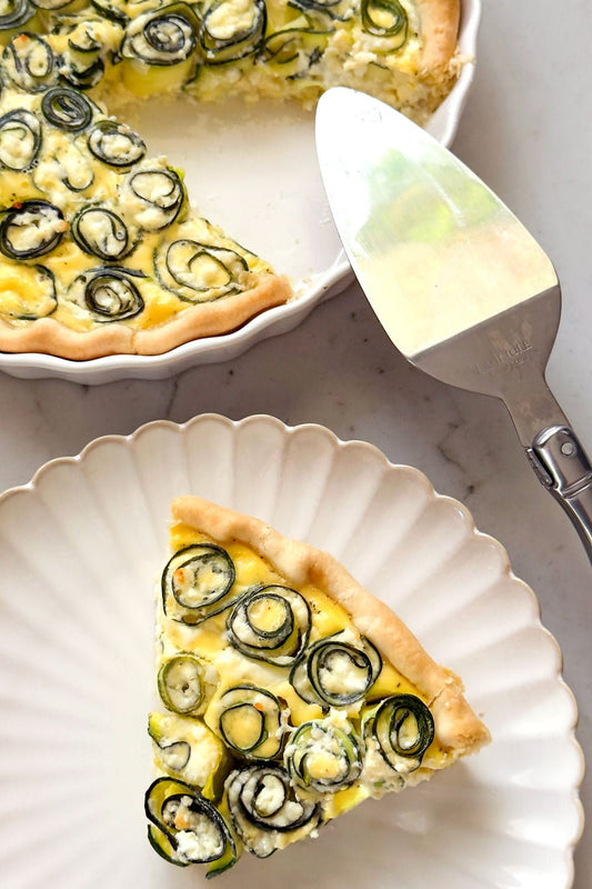 QUICHE DE CALABACÍN Y QUESO FETA