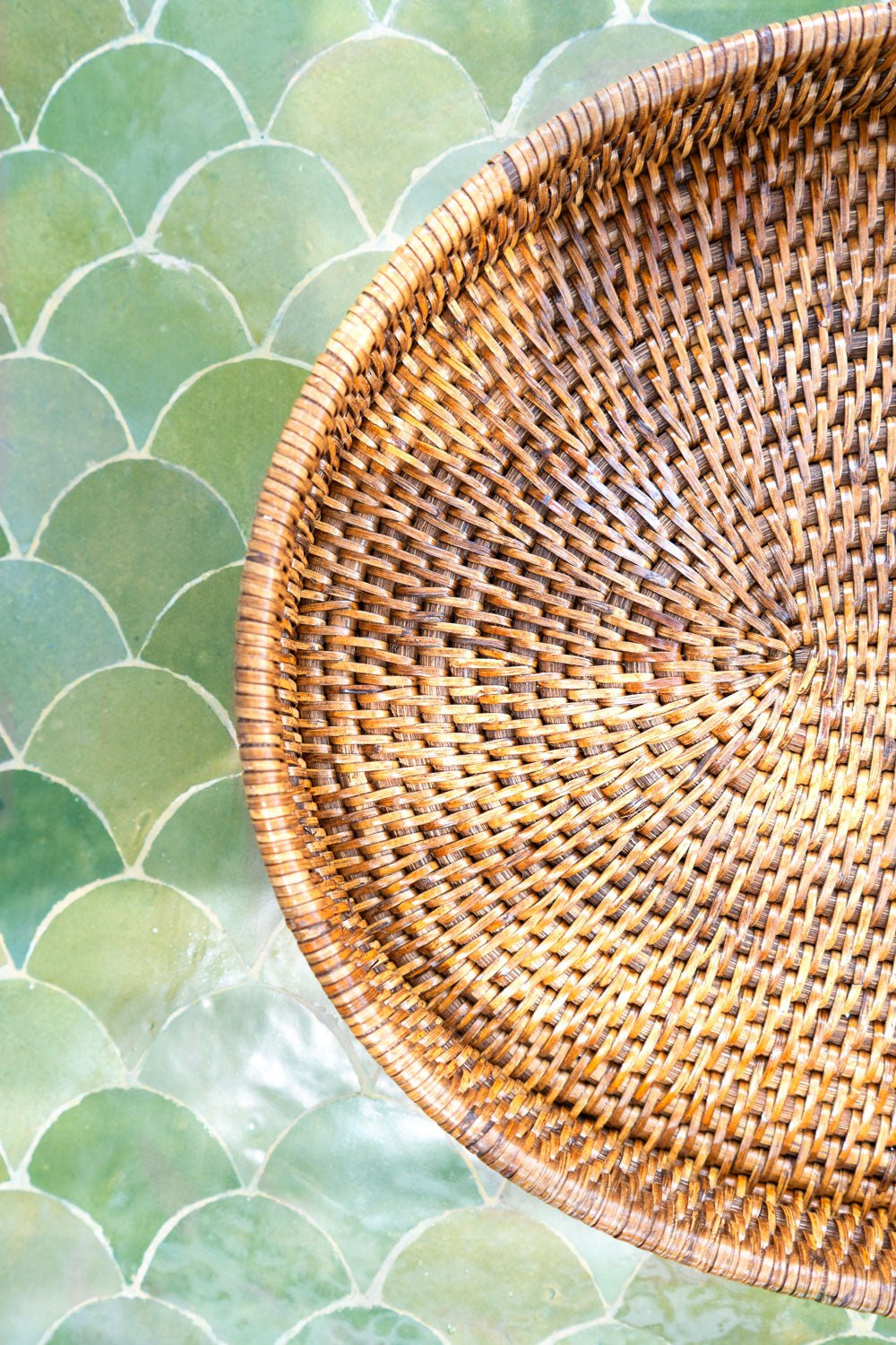 Detalle Bandeja Ovalada De Ratán Cristina Oria