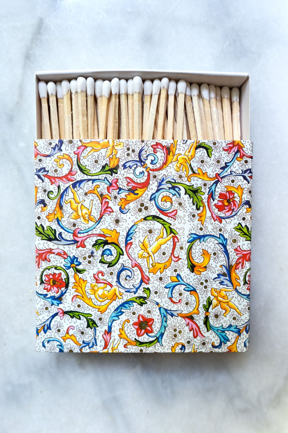 Caja De Cerillas Con Diseño De Flores Cristina Oria