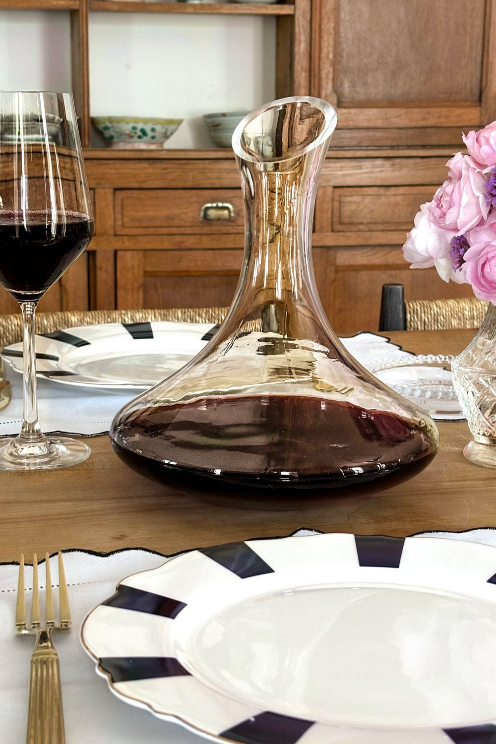 Carafe En cristal Avec Col Incliné