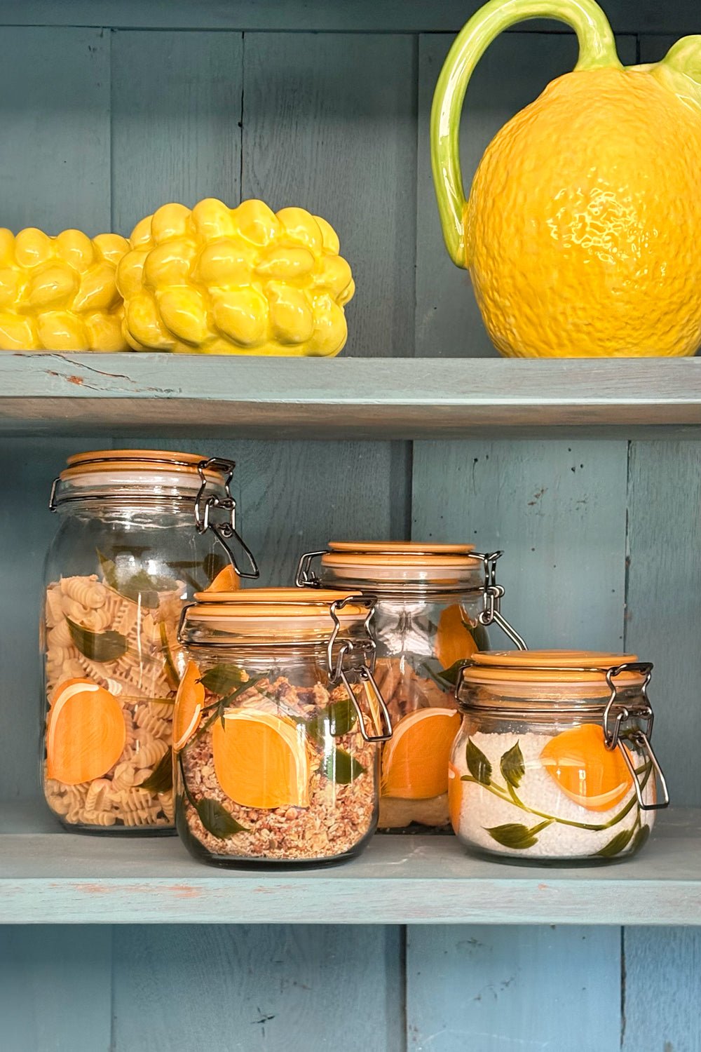 Tarro De Cristal Con Tapa Diseño Limones Cristina Oria