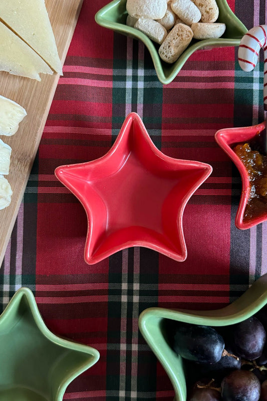 Mini Cuenco De Cerámica Estrella Rojo Cristina Oria