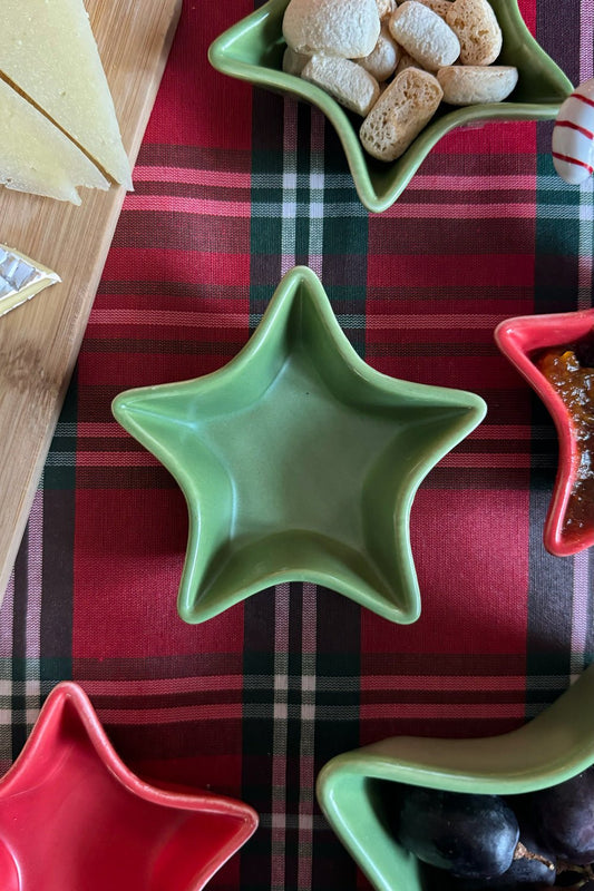 Mini Cuenco De Cerámica Estrella Verde Cristina Oria