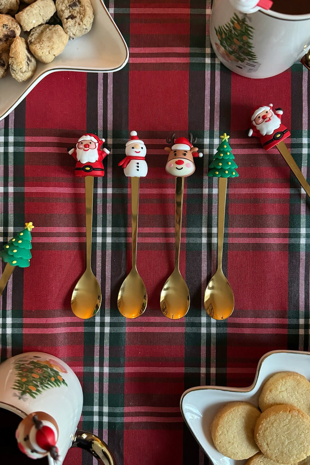 Set De Cuatro Cucharitas Especial Navidad Cristina Oria