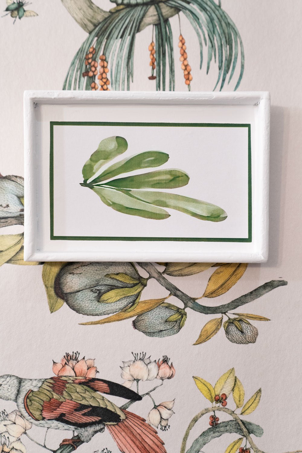 Set 4 Cuadros Con Diseño De Hojas Verdes Cuatro Cristina Oria