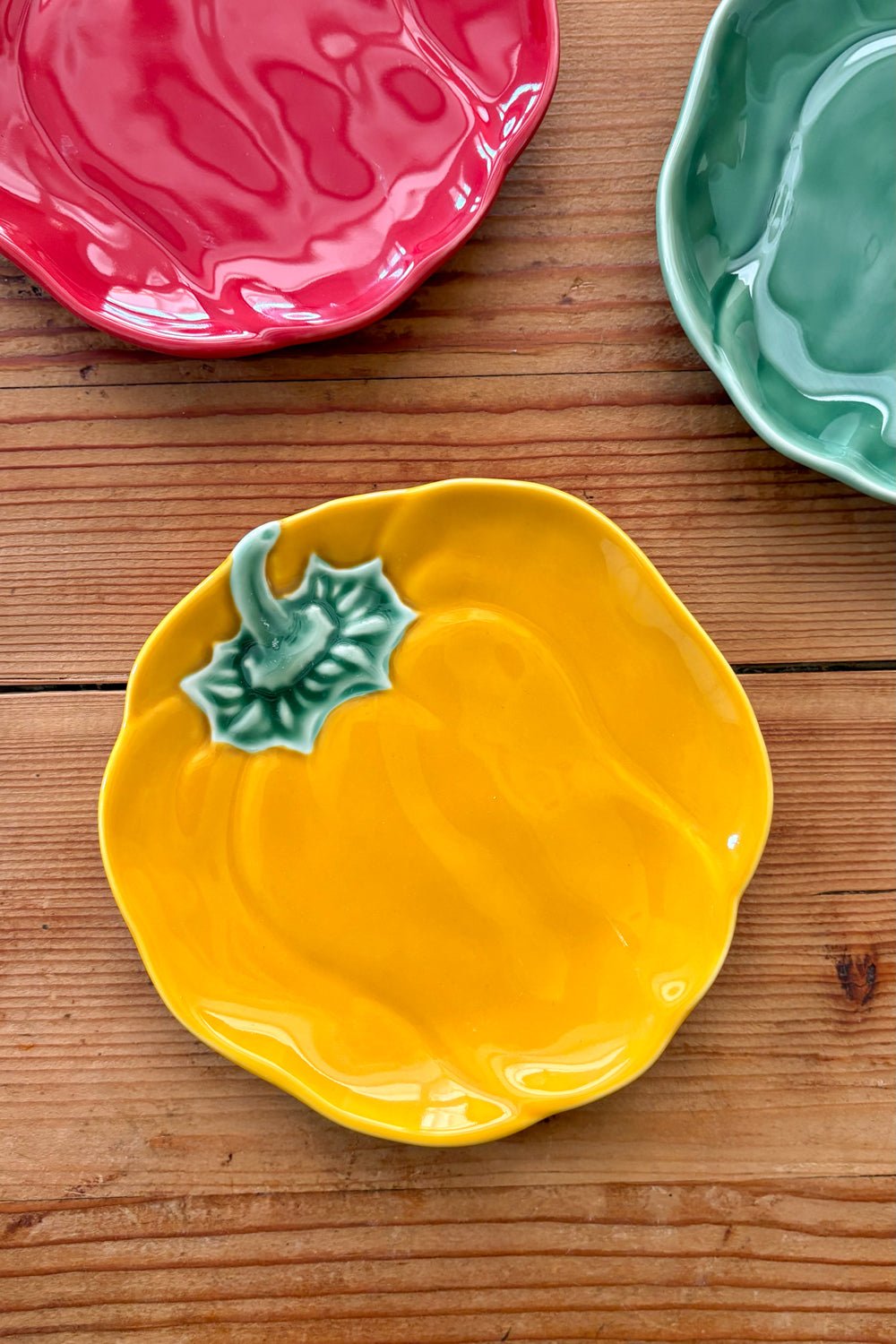 Plato Diseño Pimiento Pequeño Amarillo Cristina Oria