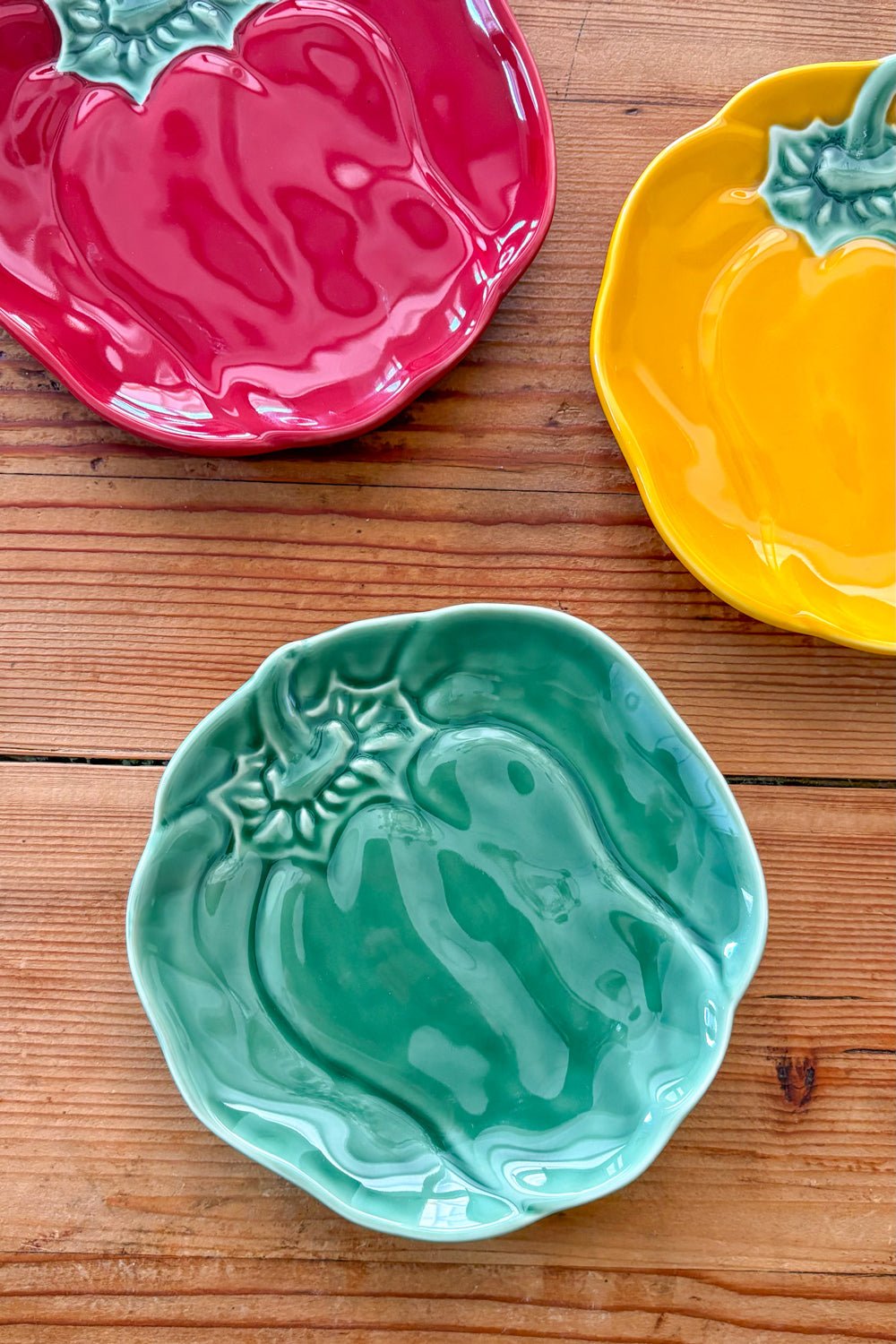 Plato Diseño Pimiento Pequeño Verde Cristina Oria