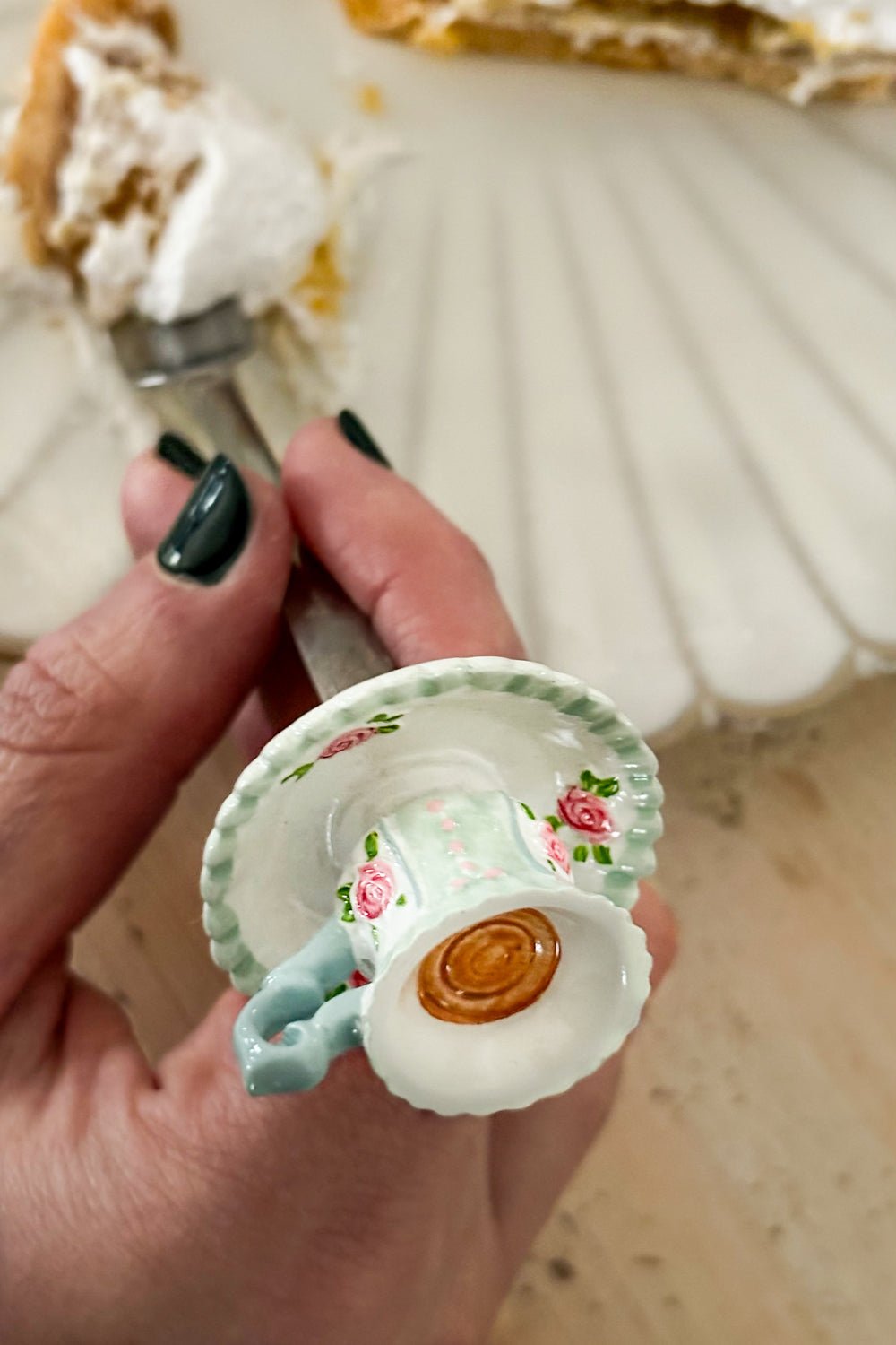 Detalle Dos Set Cucharas Y Tenedores Diseño Especial Té Cristina Oria
