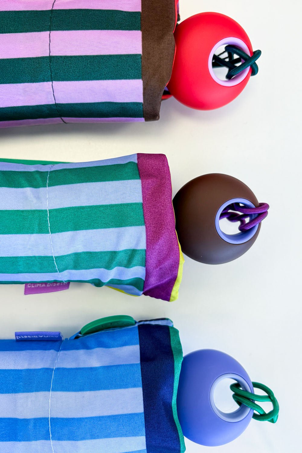 Paraguas Plegable Con Diseño De Rayas De Colores Cristina Oria