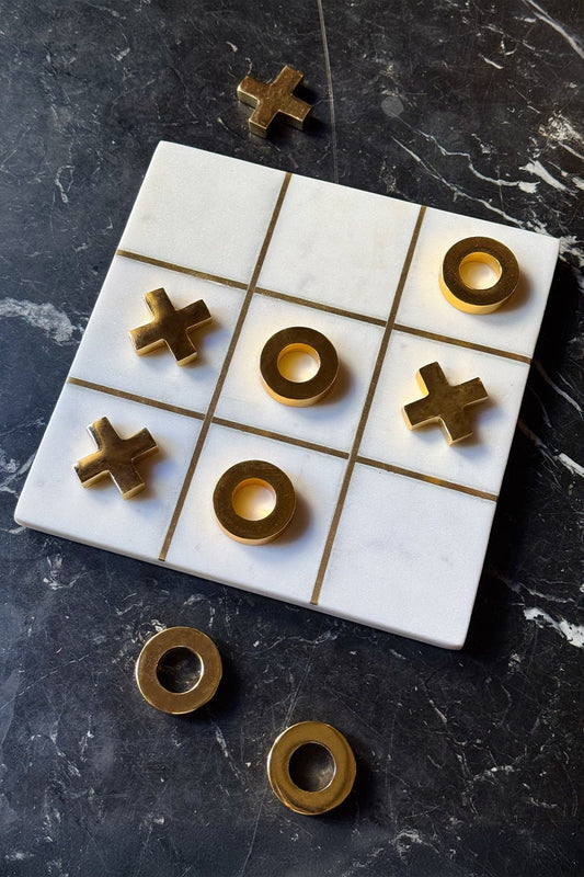 Juego Tres En Raya De Mármol Cristina Oria