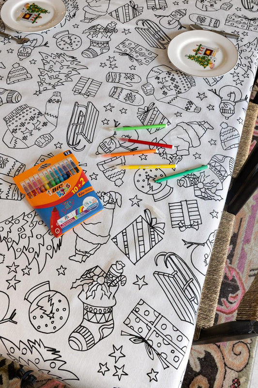 Manteles Coloreables Infantiles Con Motivos Navideños Cristina Oria