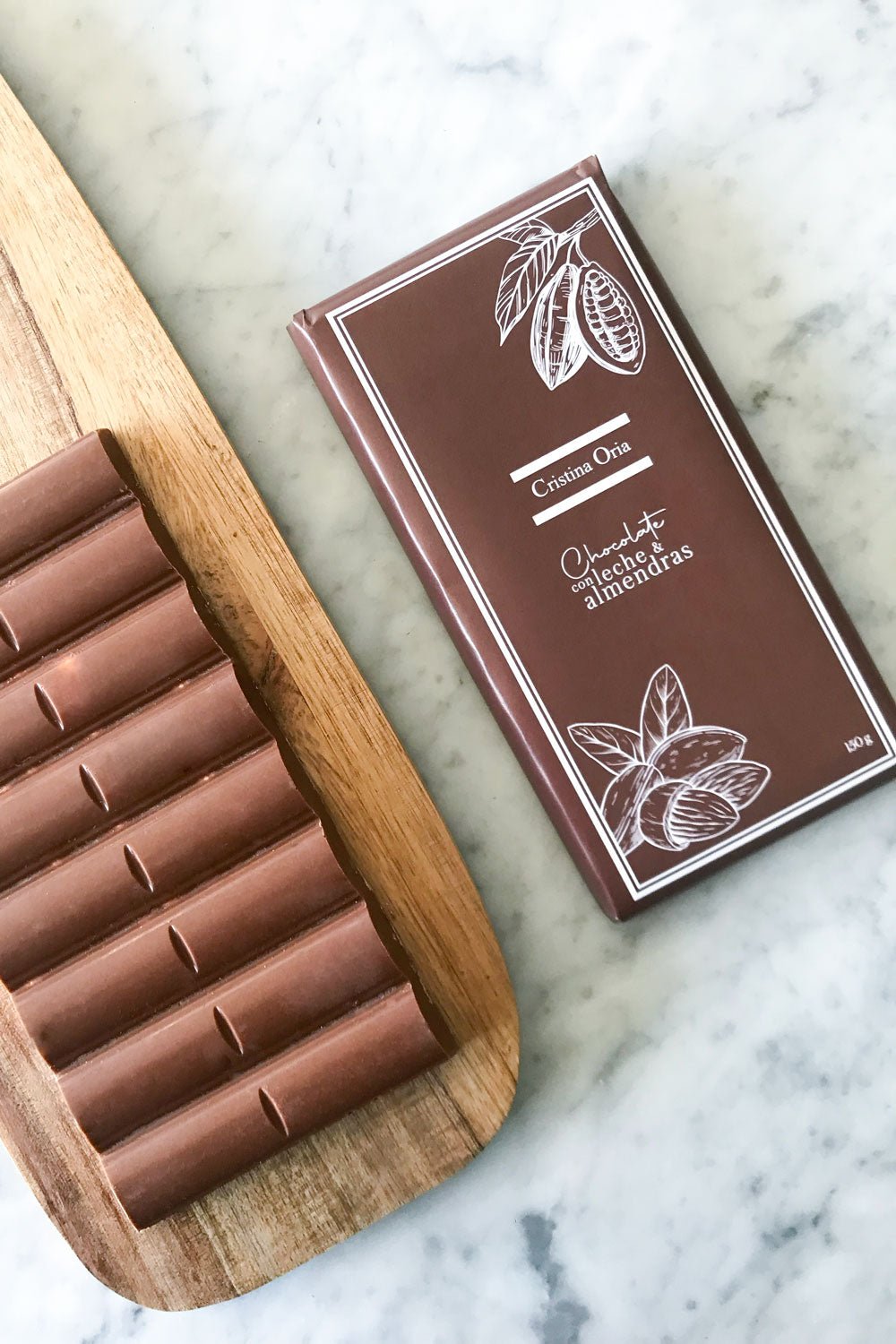 Tableta de Chocolate con Leche y Almendras 150 g
