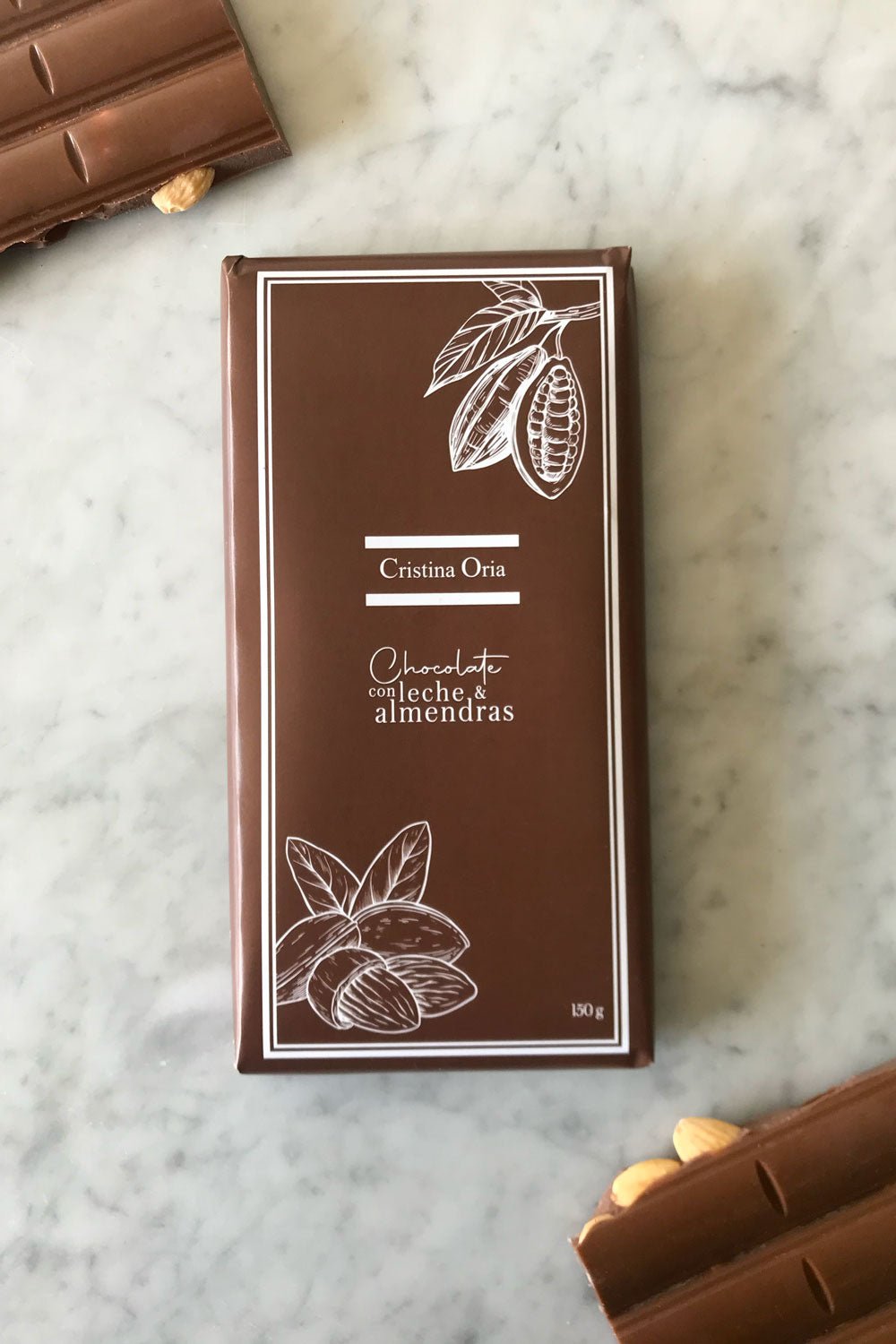 Tableta de Chocolate con Leche y Almendras 150 g