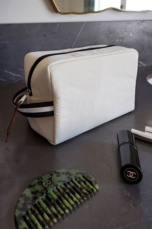 Neceser De Nylon Blanco Cristina Oria