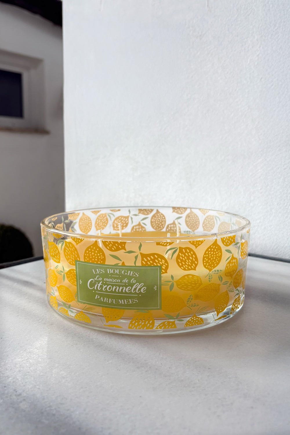 Vela De Cuatro Mechas Con Aroma A Citronela Limones Cristina Oria