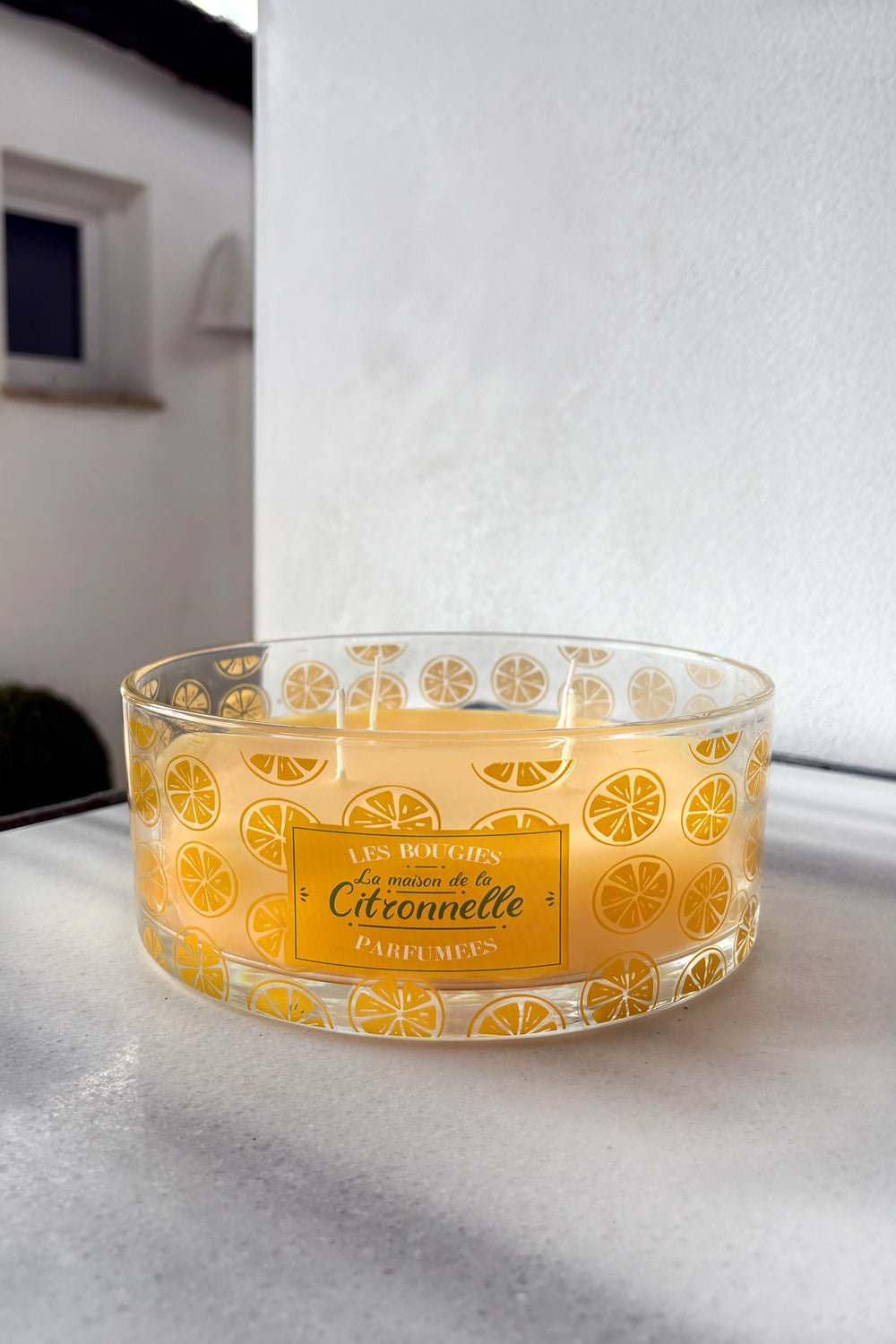 Vela De Cuatro Mechas Con Aroma A Citronela Rodajas Cristina Oria