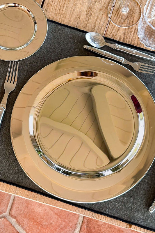 Bajoplato Plateado Cristina Oria