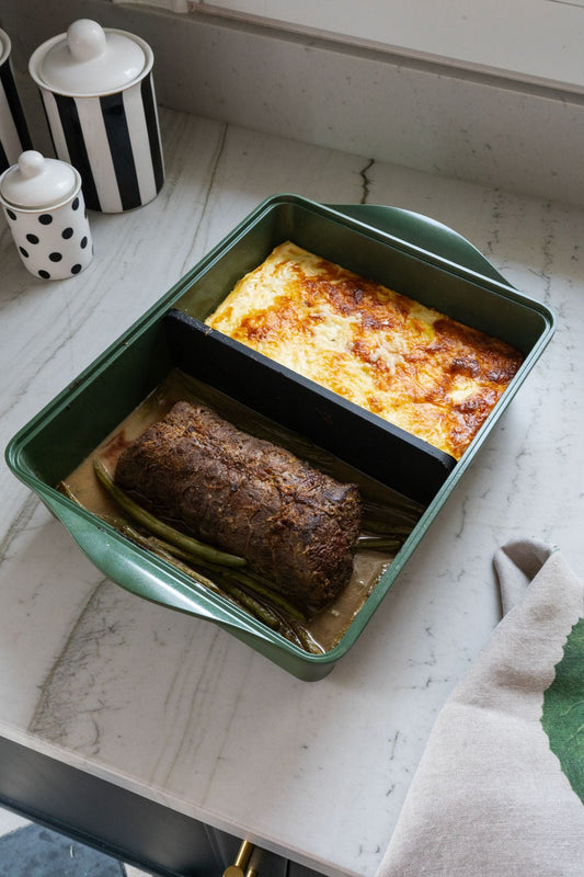 Fuente De Horno Ajustable Verde Cristina Oria