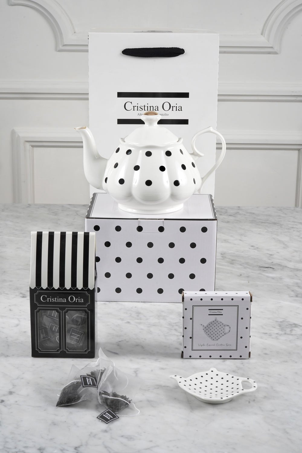 Bolsa Tetera Puntos CO, Posa Té & Té Negro Ceylan Cristina Oria