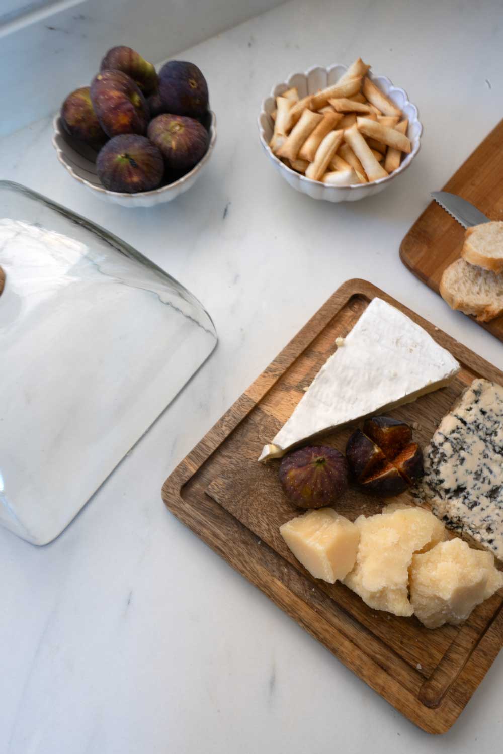 Quesera Cuadrada Con Tapa De Cristal - Cristina Oria