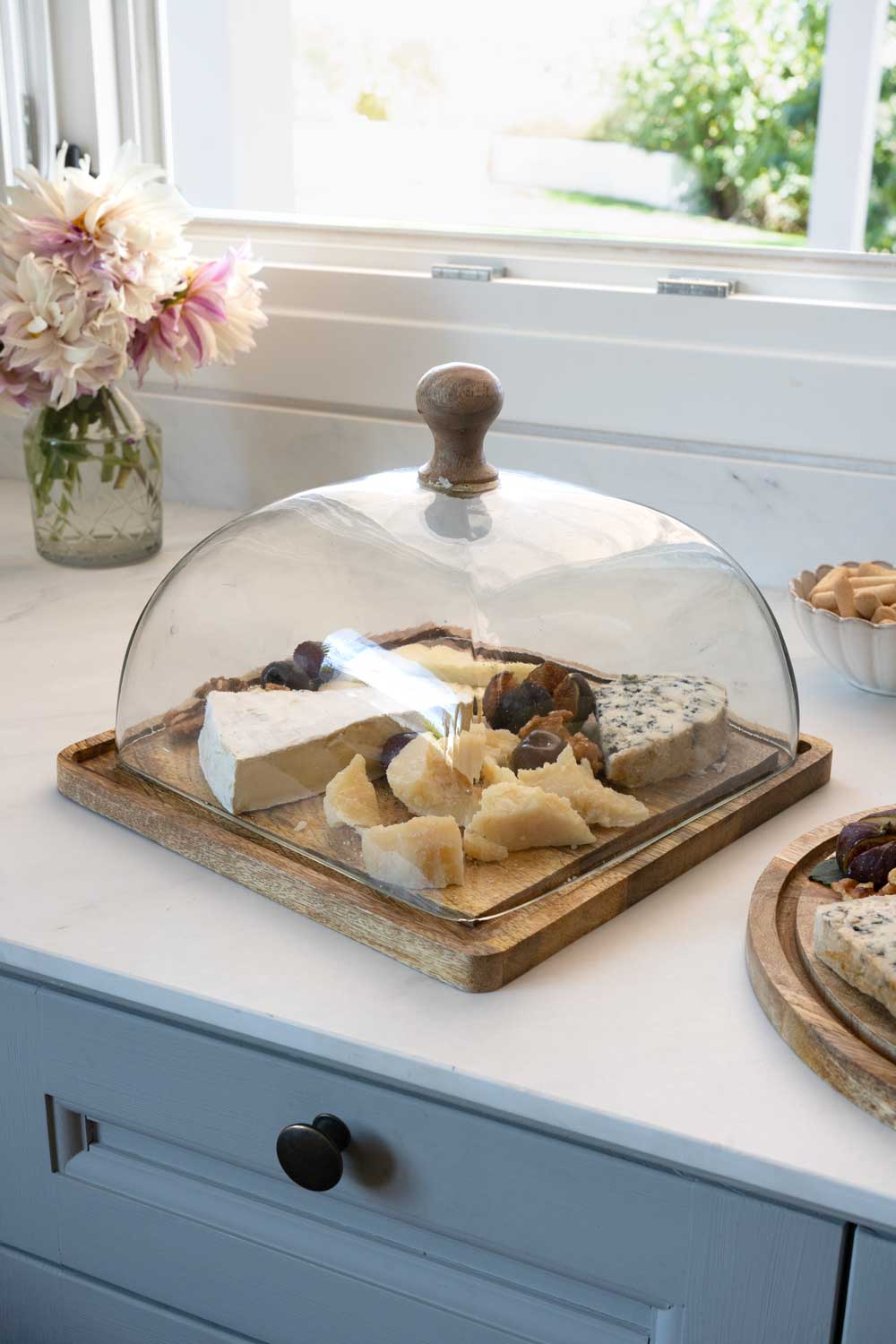 Quesera con tapa de cristal grande especial aperitivo cristina oria