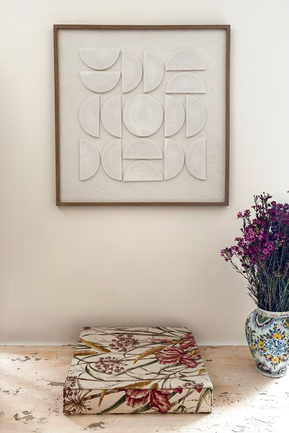 Cuadro De Lienzo Efecto 3D Círculo Cristina Oria