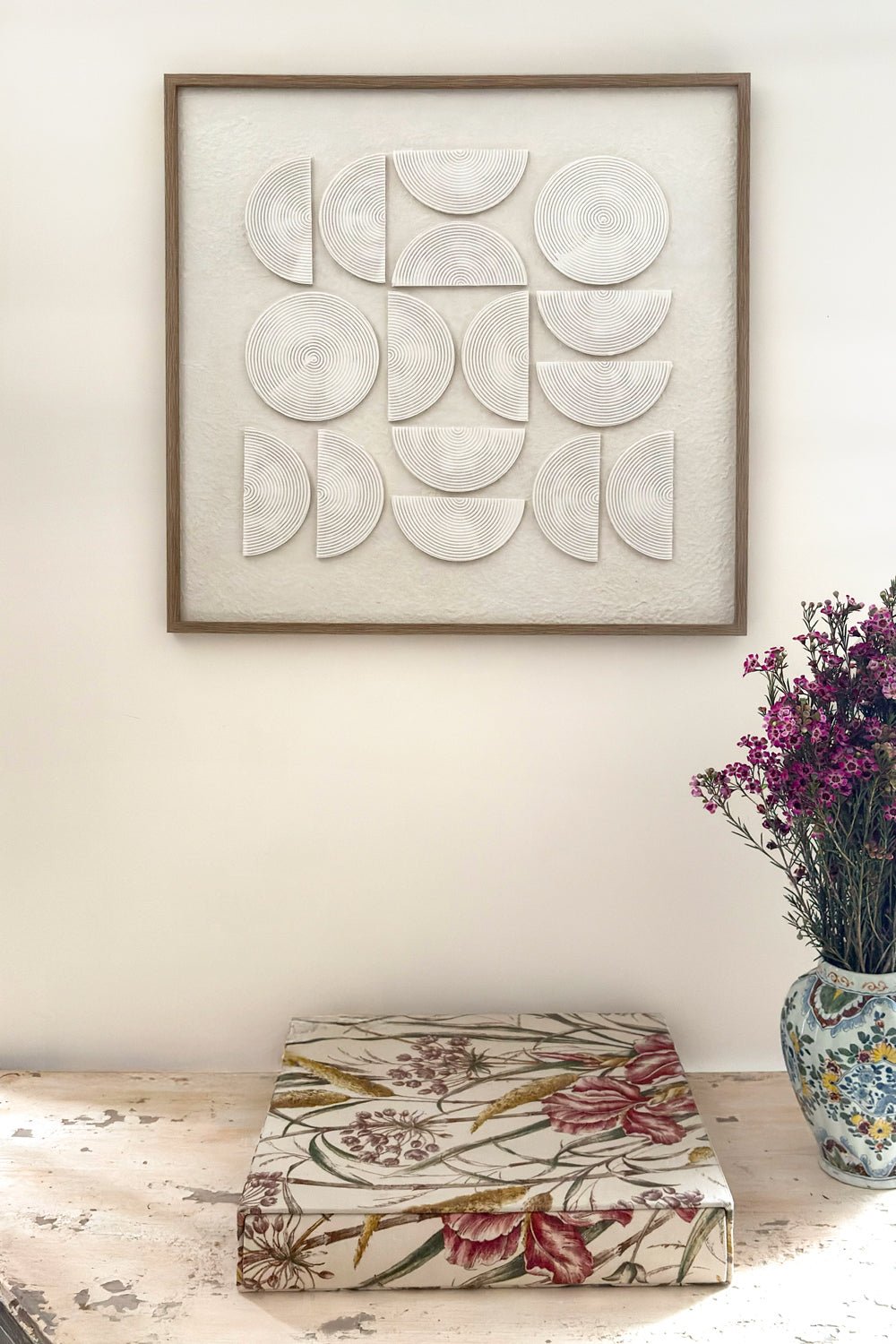 Cuadro De Lienzo Efecto 3D Medio Círculo Cristina Oria