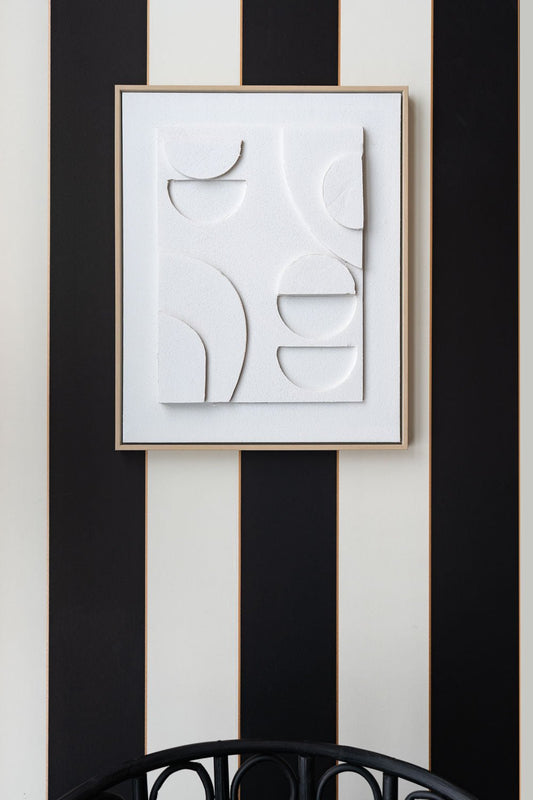 Cuadro De Lienzo Abstracto Con Efecto 3D Uno Cristina Oria