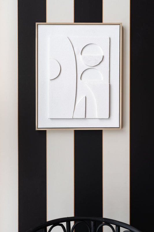 Cuadro De Lienzo Abstracto Con Efecto 3D Dos Cristina Oria