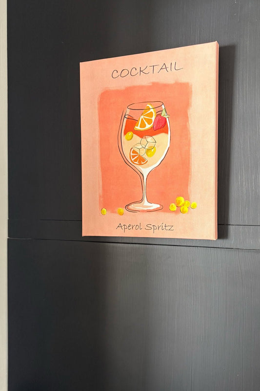 Lienzo Con Diseño Cocktail Aperol Spritz Cristina Oria