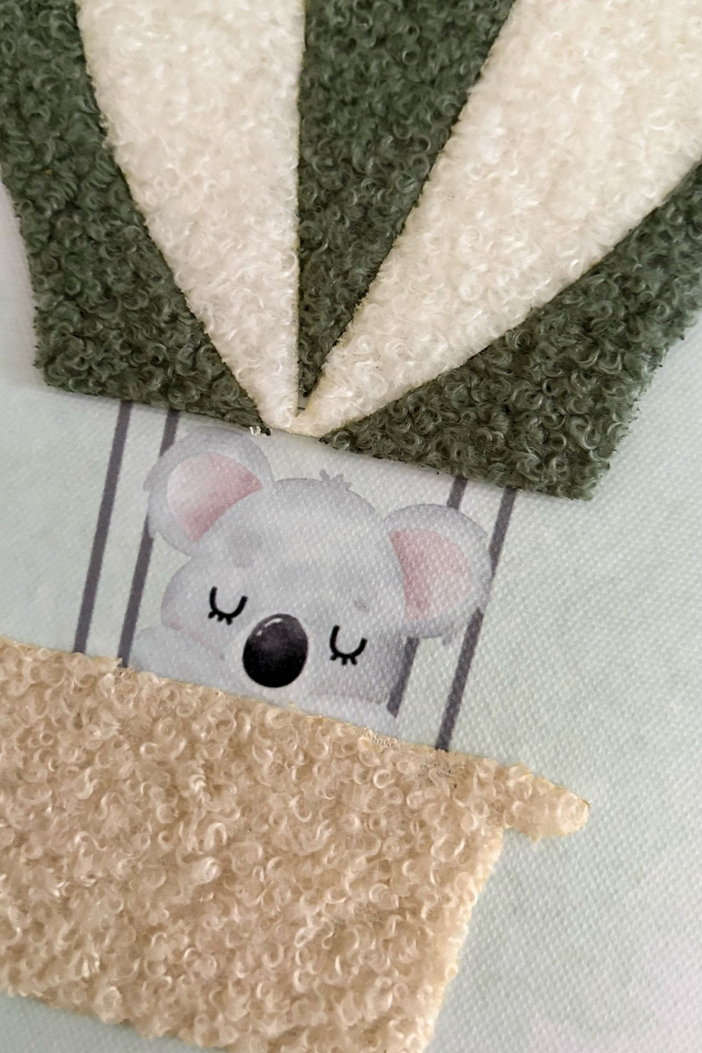 Detalle Cuadro Infantil Animales En Relieve Koala Cristina Oria