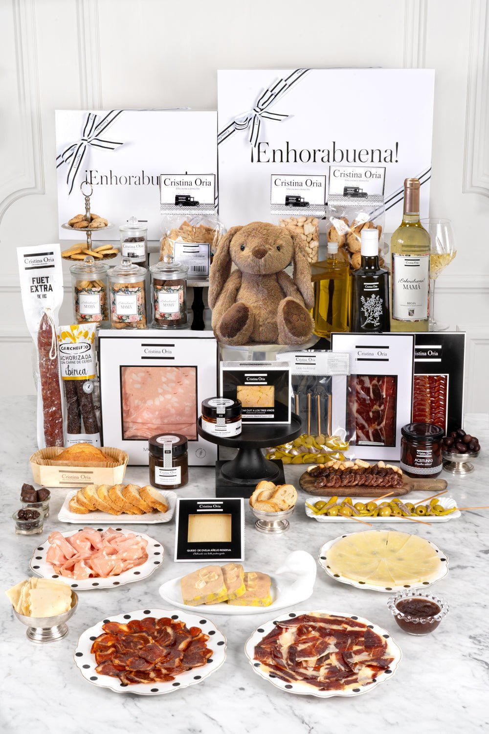 Caja Recién Mamá Súper Especial & Peluche Conejo Marrón Cristina Oria