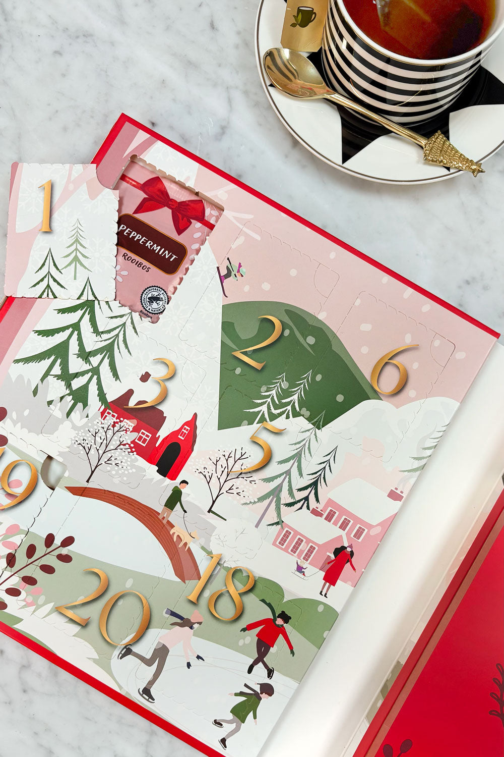 Detalle Calendario De Adviento De Té Navidad Cristina Oria