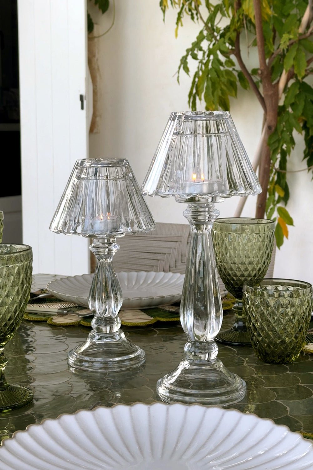Detalle Composición Candelabro De Cristal Con Diseño De Lámpara París Cristina Oria