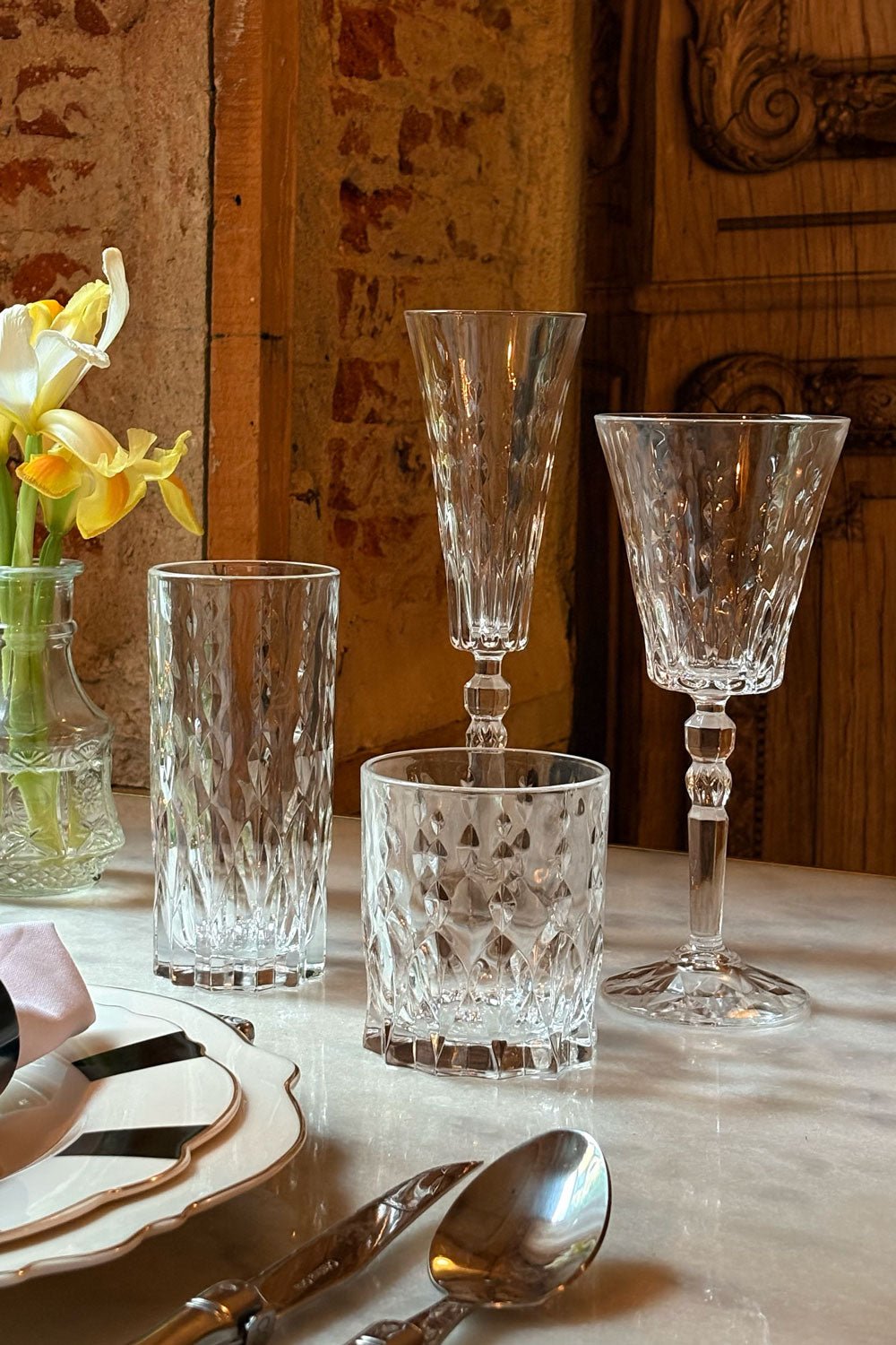 Lot de 6 Verres À Vin Design Lumière
