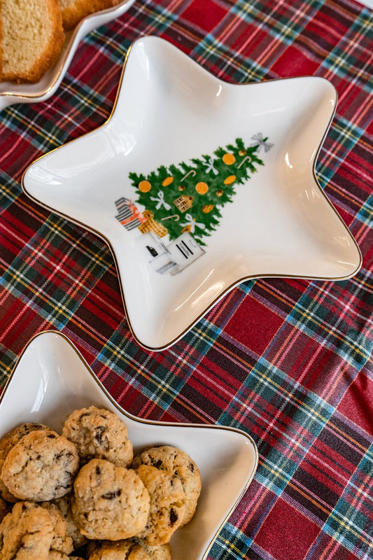 Bandeja Con Diseño De Estrella De Navidad Cristina Oria