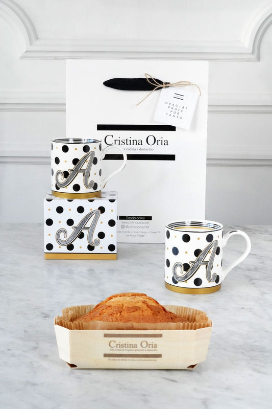 Bolsa Taza Iniciales & Bizcocho Especial Profesores Cristina Oria
