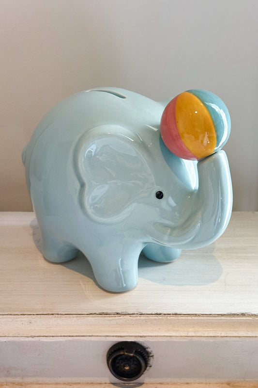 Hucha Diseño Elefante Azul Cristina Oria