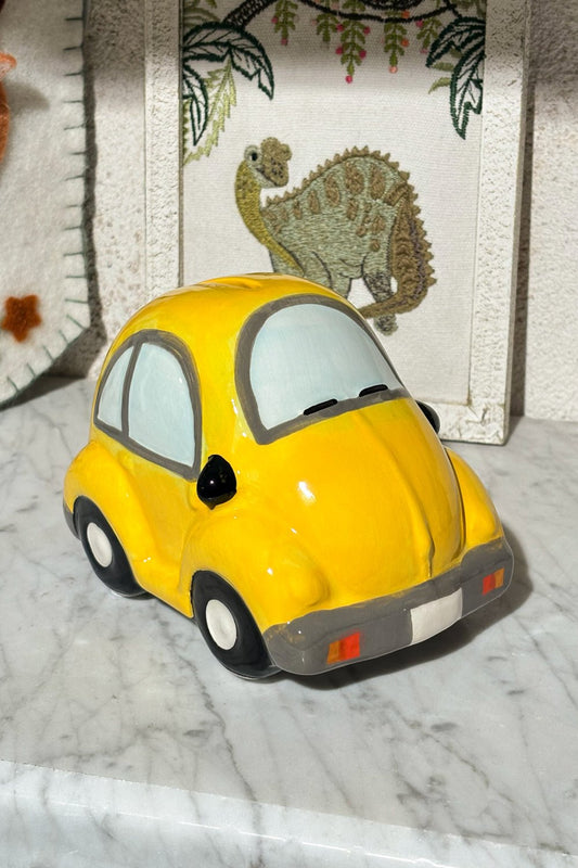 Hucha Diseño Coche Amarilla Cristina Oria