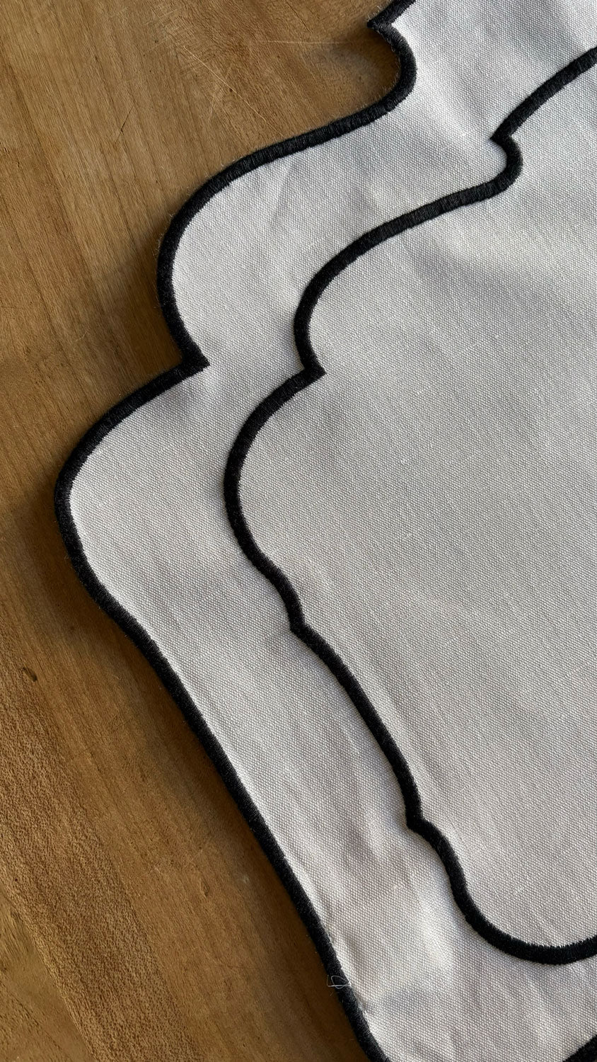 Detalle Individual Revestido Con Diseño De Blonda Blanco Cristina Oria