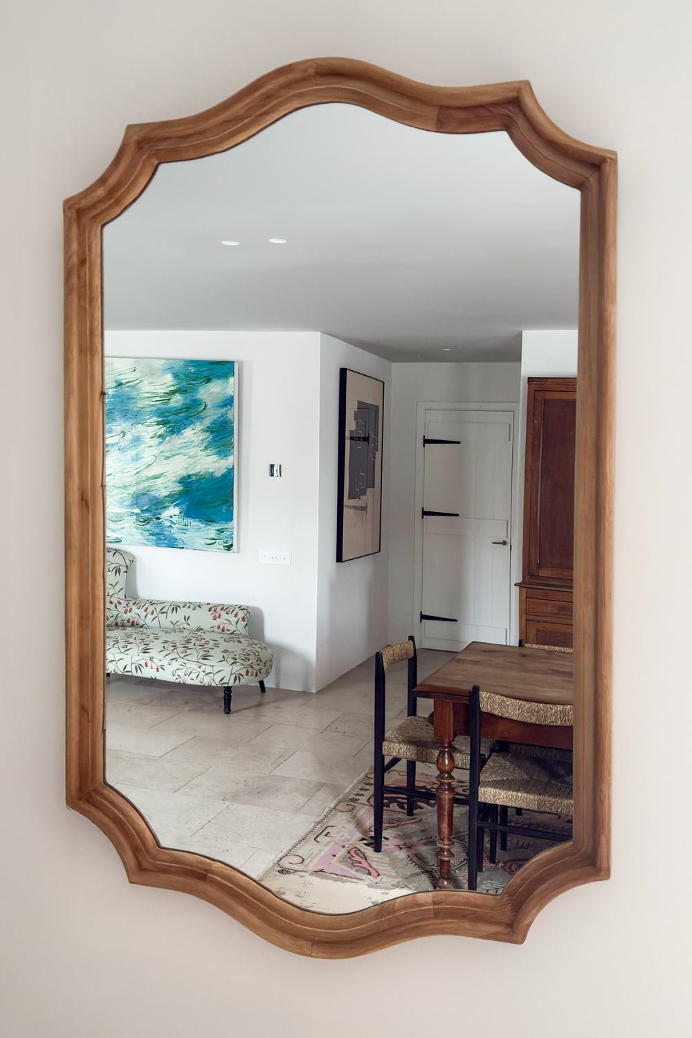 Espejo Rectangular Con Marco De Madera Cristina Oria