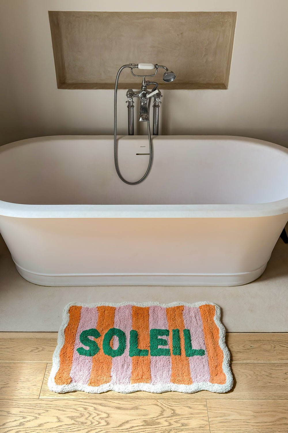 Alfombra De Baño Diseño "Soleil" Cristina Oria