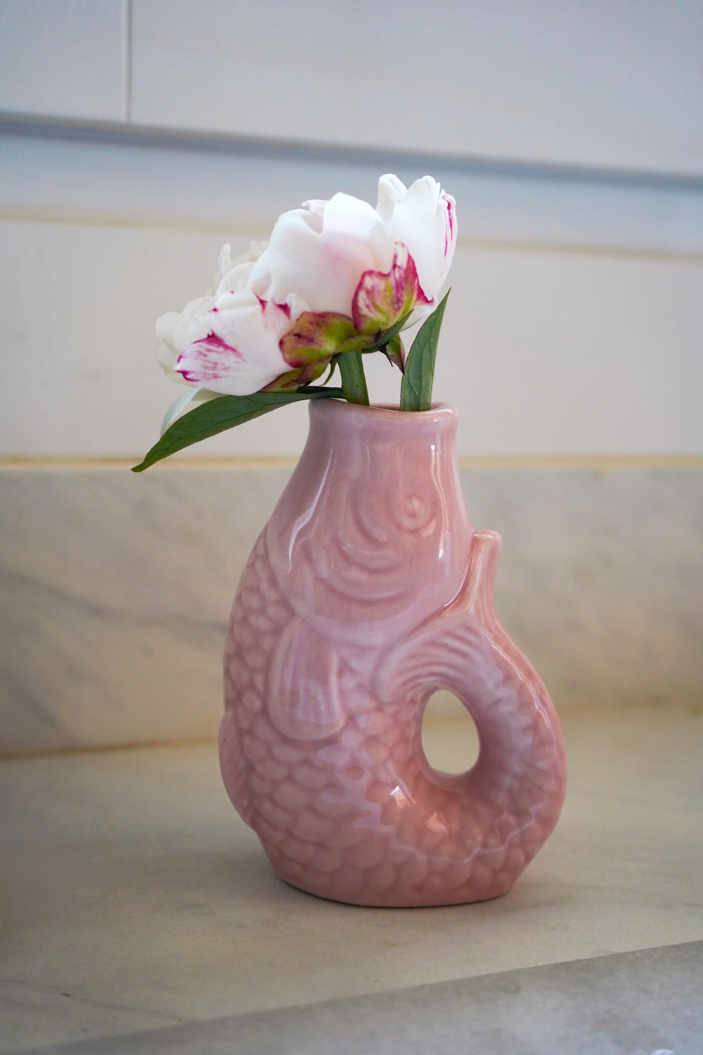 Detalle Jarrón Pez Rosa Cristina Oria
