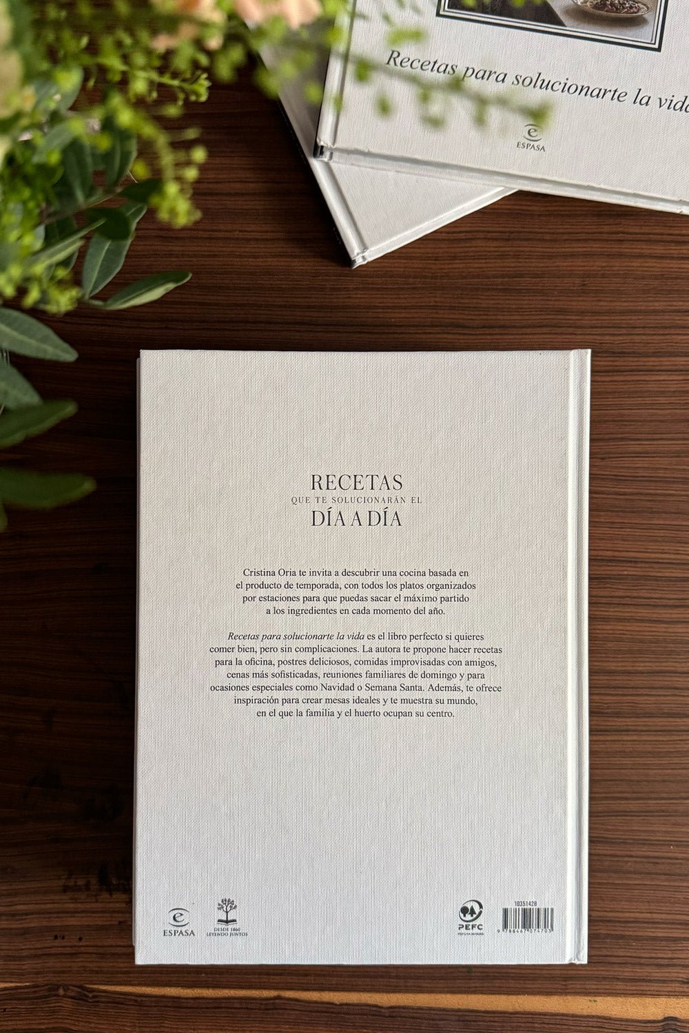 Libro Cristina Oria "Recetas Para Solucionarte La Vida"