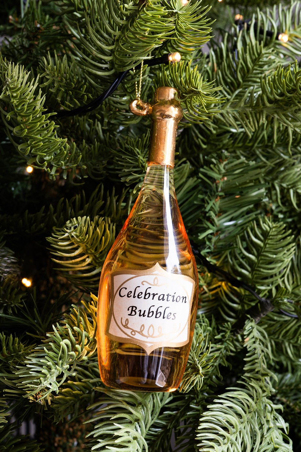 Adorno De Cristal Con Diseño De Botella De Champagne Cristina Oria