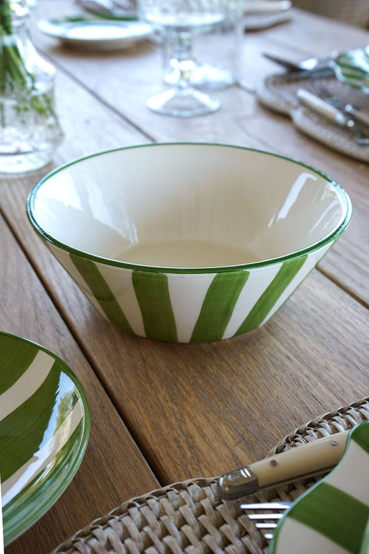 Cuenco Rayas Verdes Cristina Oria