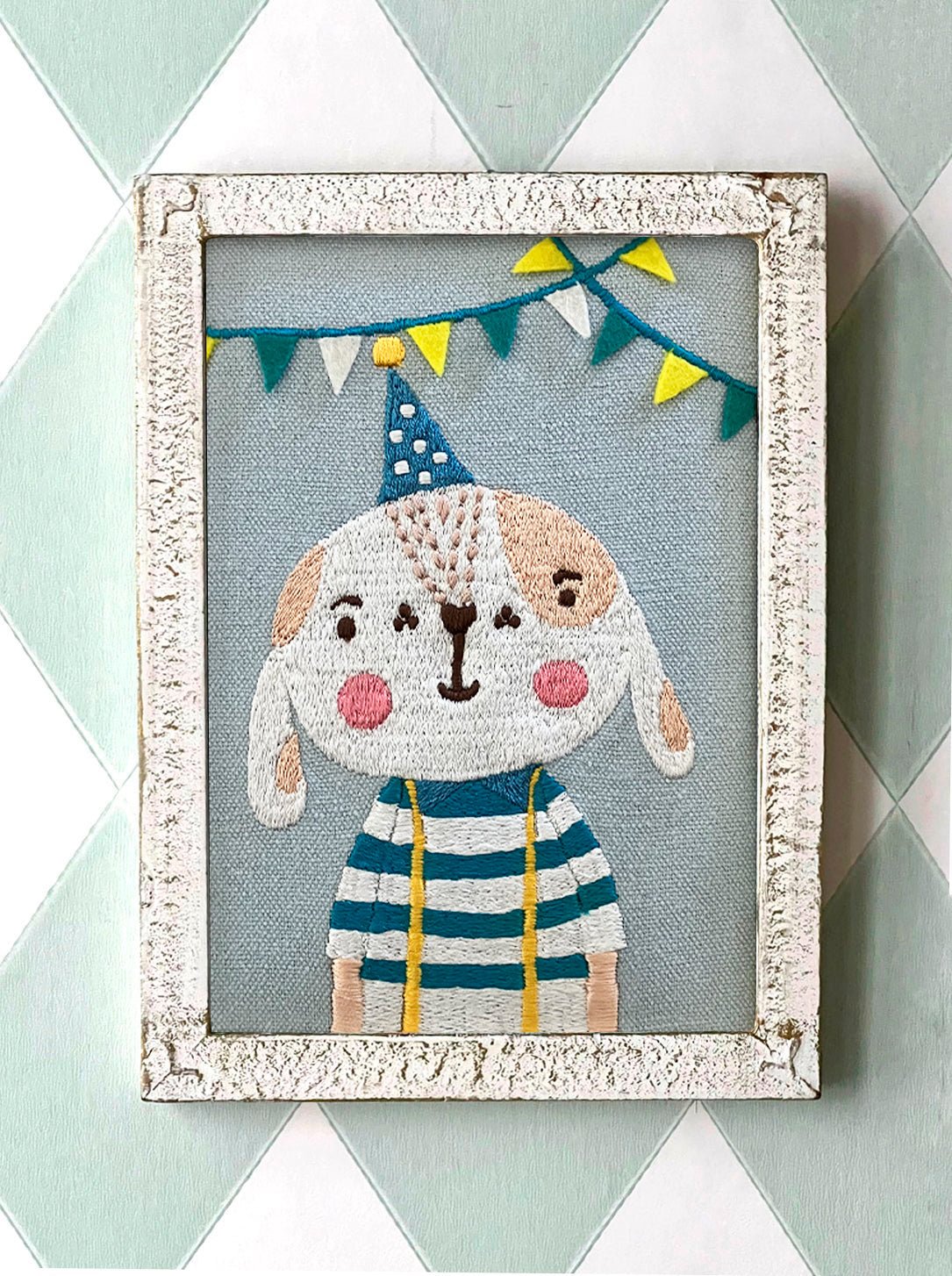 Ritratto di coniglio ricamato Pittura per bambini