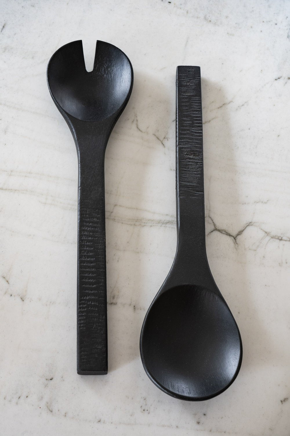 Cubiertos De Servir De Madera Negro Cristina Oria