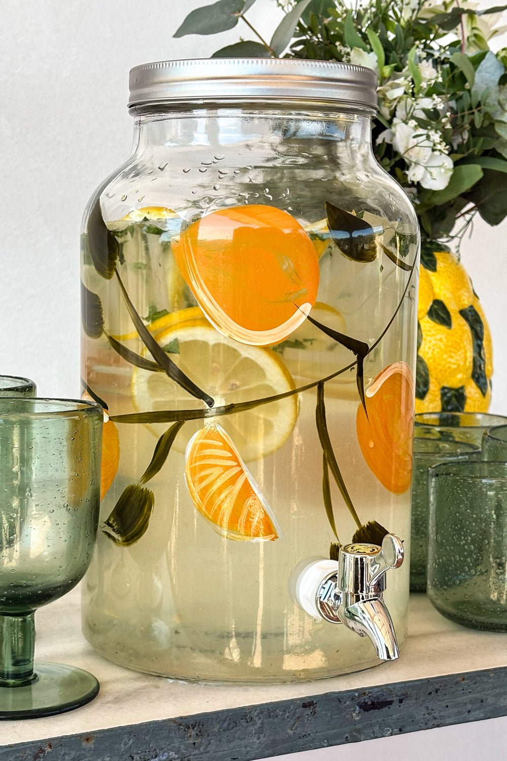 Dispensador De Bebidas Diseño Limones Cristina Oria