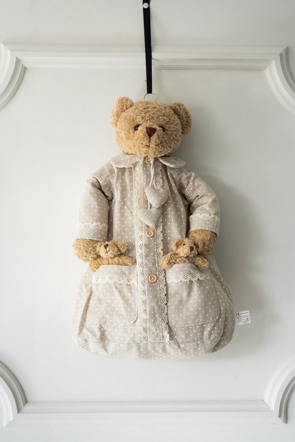Guarda Pijamas/Pañales Con Diseño De Oso Beige Cristina Oria